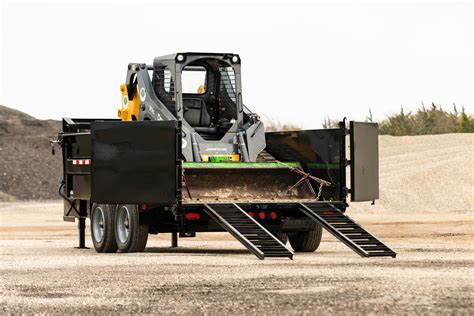 cat skid steer load dump trailer|skid steer trailer moving attachment.